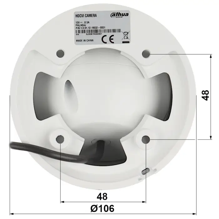 KAMERA AHD, HD-CVI, HD-TVI, CVBS HAC-HDW1809T-A-LED-0280B Full-Color - 8.3 Mpx 2.8 mm DAHUA