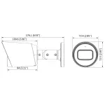 KAMERA AHD, HD-CVI, HD-TVI, PAL HAC-HFW1200T-0280B-S6 - 1080p 2.8 mm DAHUA