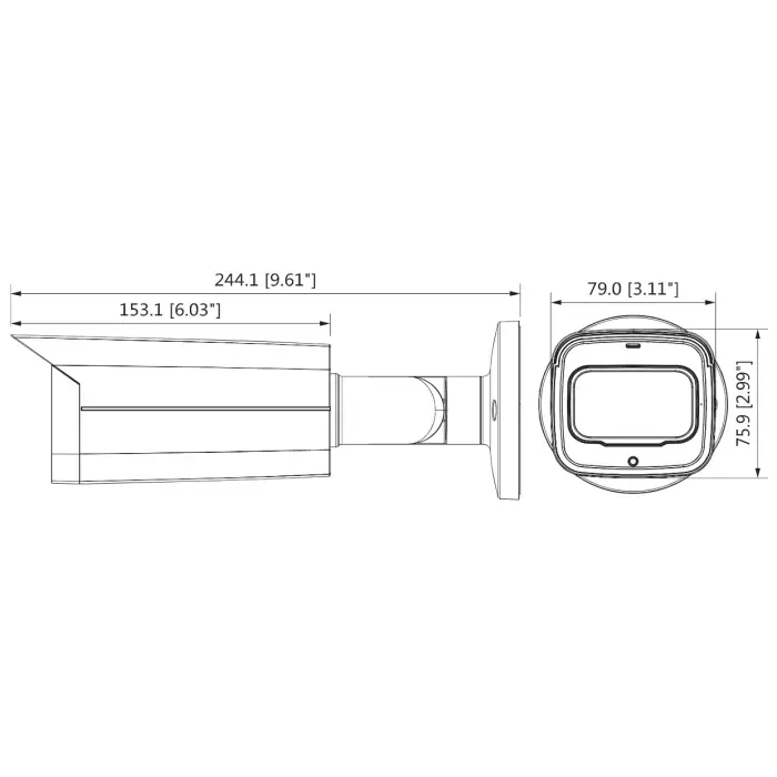 KAMERA AHD, HD-CVI, HD-TVI, PAL HAC-HFW2249T-I8-A-NI-0360B Full-Color - 1080p 3.6 mm DAHUA