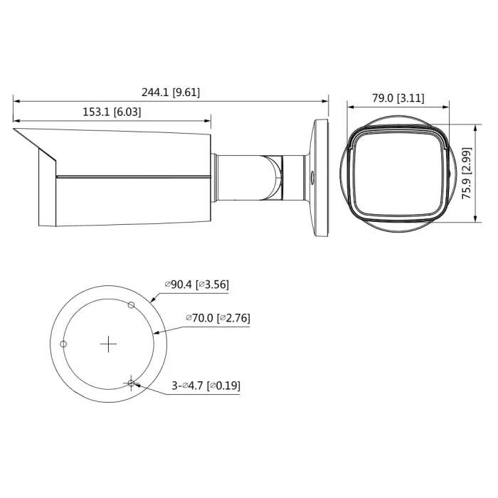 KAMERA AHD, HD-CVI, HD-TVI, PAL HAC-HFW2501TU-Z-A-27135-S2 - 5 Mpx 2.7 ... 13.5 mm - MOTOZOOM DAHUA