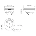 MOBILNA KAMERA AHD, CVI, TVI, CVBS HAC-HMW3200L-0210B-S5 - 1080p 2.1 mm DAHUA