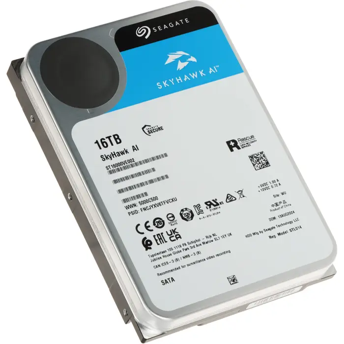 DYSK DO REJESTRATORA HDD-ST16000VE002 16TB 24/7 SkyHawk AI SEAGATE