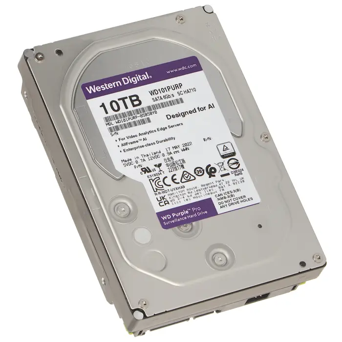 DYSK DO REJESTRATORA HDD-WD101PURP 10TB 24/7 WESTERN DIGITAL