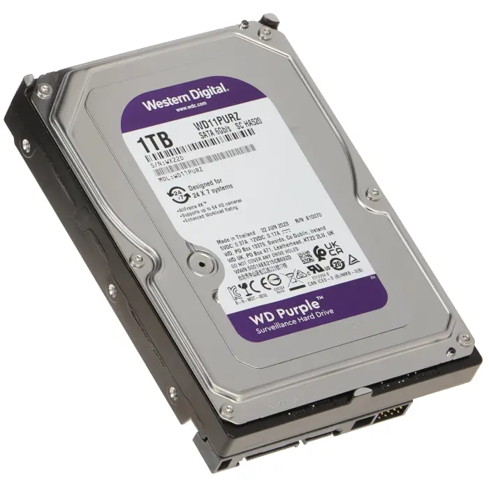 DYSK DO REJESTRATORA HDD-WD11PURZ 1TB 24/7 WESTERN DIGITAL