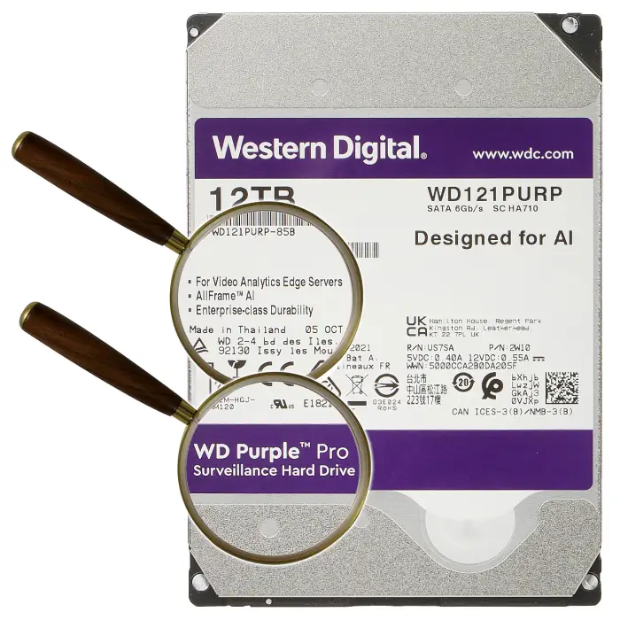 DYSK DO REJESTRATORA HDD-WD121PURP 12TB 24/7 WESTERN DIGITAL