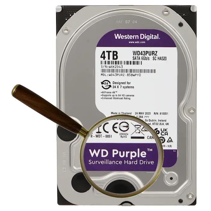 DYSK DO REJESTRATORA HDD-WD43PURZ 4TB 24/7 WESTERN DIGITAL