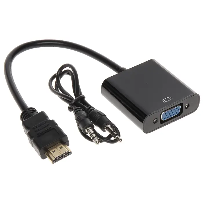 KONWERTER HDMI/VGA+AU-ECO-3