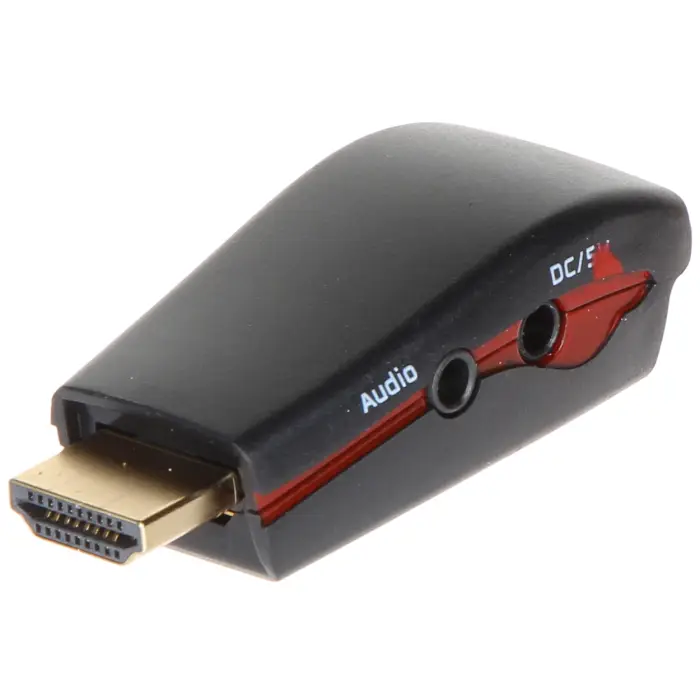 KONWERTER HDMI/VGA+AU-ECO