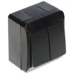 ŁĄCZNIK ŚWIECZNIKOWY PODWÓJNY HERMES/0332-09/EPN 250 V 10 A Elektro-Plast