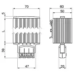 OGRZEWACZ PÓŁPRZEWODNIKOWY HG-140-100W