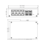 SWITCH POE HS4412-8ET-120 8-PORTOWY + 4 x SFP DAHUA