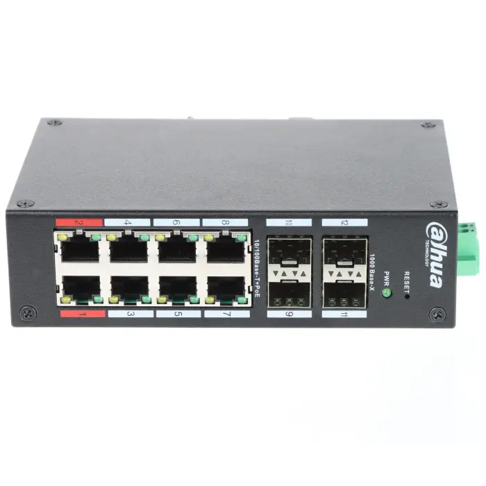 SWITCH POE HS4412-8ET-120 8-PORTOWY + 4 x SFP DAHUA