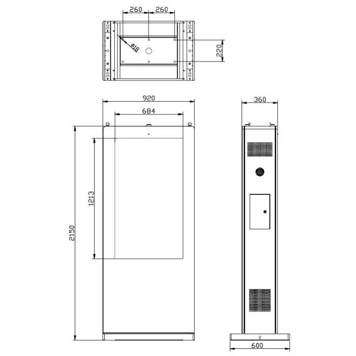 TOTEM REKLAMOWY IK-OA55F 2 X 55 