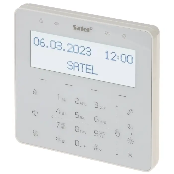 KLAWIATURA SENSORYCZNA DO CENTRALI ALARMOWEJ INT-KSG2R-W SATEL