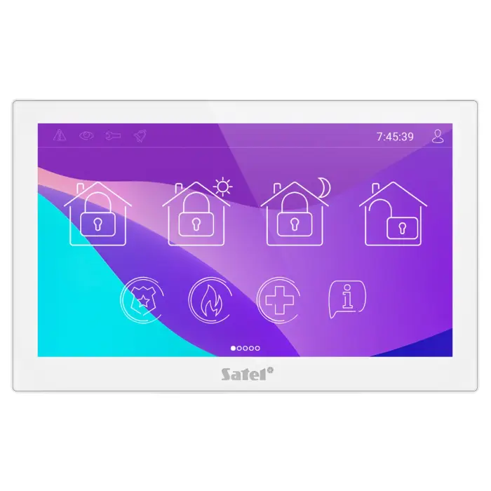 KLAWIATURA GRAFICZNA DO CENTRALI ALARMOWEJ INT-TSH210-W SATEL