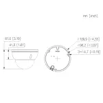 KAMERA WANDALOODPORNA IP IPC-HDBW2449E-S-IL-0360B WizSense Smart Dual Light - 4 Mpx 3.6 mm DAHUA
