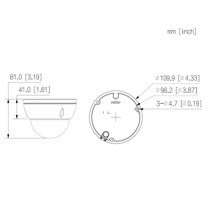 KAMERA WANDALOODPORNA IP IPC-HDBW2449E-S-IL-0360B WizSense Smart Dual Light - 4 Mpx 3.6 mm DAHUA