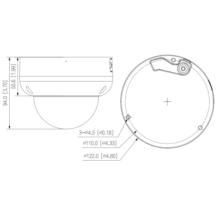 KAMERA WANDALOODPORNA IP IPC-HDBW3441R-AS-P-0210B WizSense - 4.7 Mpx 2.1 mm DAHUA