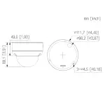 KAMERA WANDALOODPORNA IP IPC-HDBW3849E-AS-IL-0280B WizSense Smart Dual Light - 8 Mpx 4K UHD 2.8 mm DAHUA