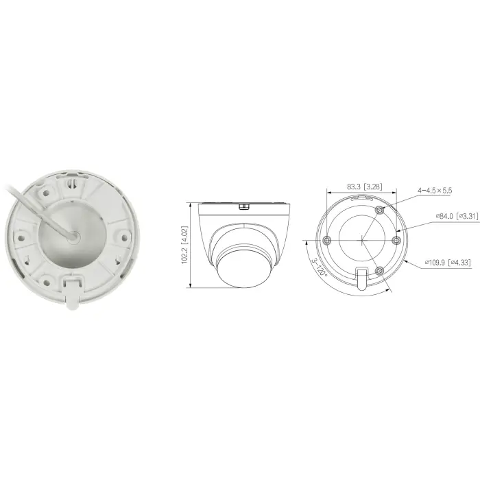 KAMERA IP IPC-HDW1230DT-SAW-0280B Wi-Fi, - 1080p 2.8 mm DAHUA