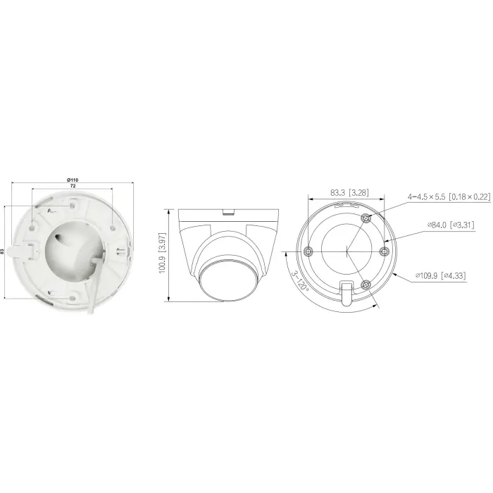 KAMERA IP IPC-HDW1239V-A-IL-0360B Smart Dual Light - 1080p 3.6 mm DAHUA