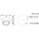 KAMERA IP IPC-HDW1530T-0280B-S6 - 5 Mpx 2.8 mm DAHUA