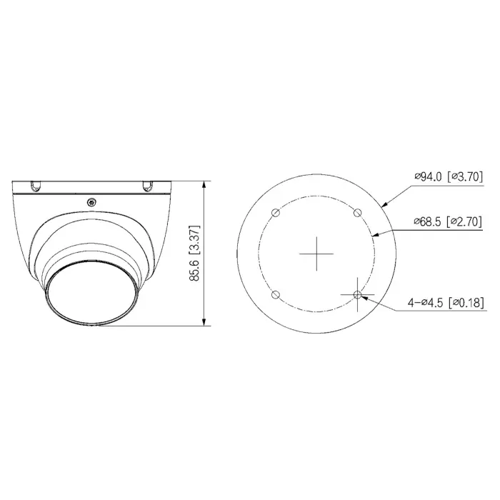 KAMERA IP IPC-HDW1639T-A-IL-0280B-S6-BLACK Smart Dual Light - 6 Mpx 2.8 mm DAHUA