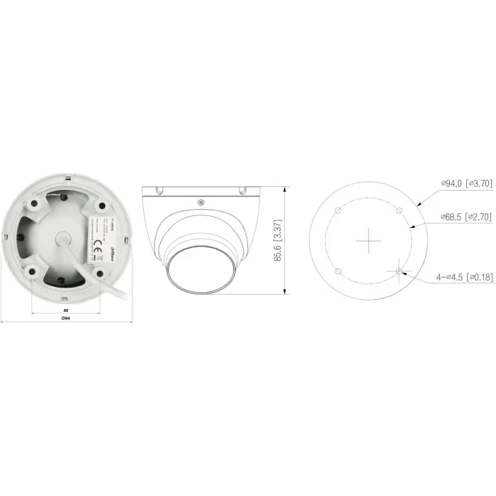 KAMERA IP IPC-HDW1639T-A-IL-0360B-S6 Smart Dual Light - 6 Mpx 3.6 mm DAHUA