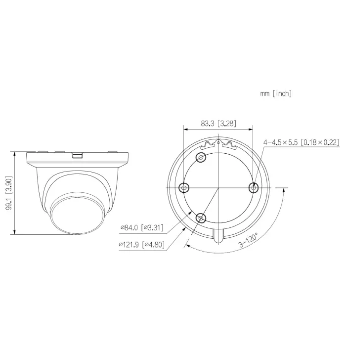 KAMERA IP IPC-HDW2249TM-S-IL-0280B WizSense - 1080p 2.8 mm DAHUA