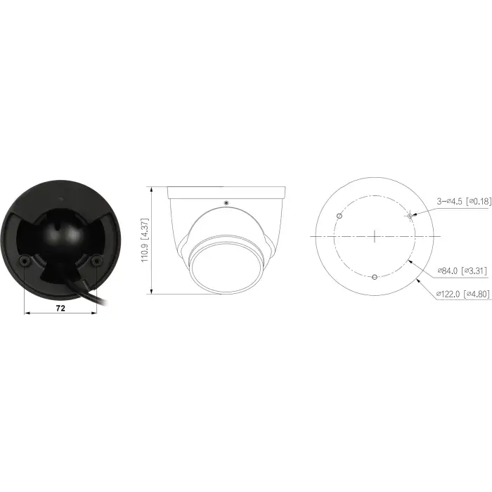 KAMERA IP IPC-HDW3849H-AS-PV-0280B-S5-BLACK TiOC Full-Color - 8.3 Mpx 4K UHD 2.8 mm DAHUA