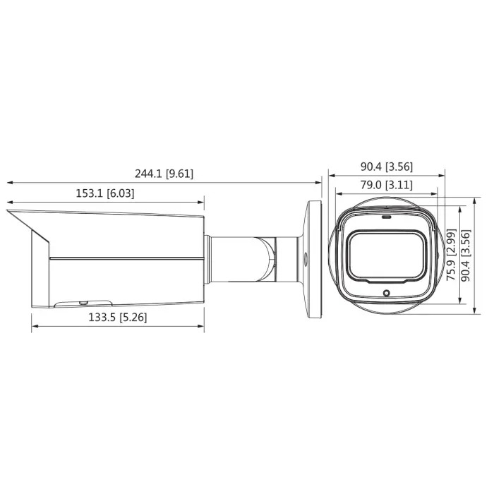 KAMERA IP IPC-HFW1431T-ZS-2812-S4 - 4 Mpx 2.8 ... 12 mm - MOTOZOOM DAHUA