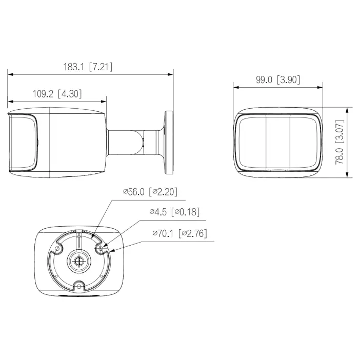 KAMERA IP IPC-PFW3849S-A180-E2-AS-PV-0280B PANORAMICZNA TiOC Full-Color - 7.6 Mpx 2 X 2.8 mm DAHUA