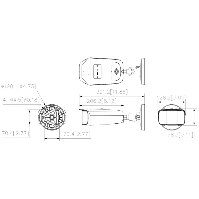 KAMERA IP IPC-PFW5849-A180-E2-ASTE-0360B PANORAMICZNA Full-Color WizMind - 7.3 Mpx 2 X 3.6 mm DAHUA