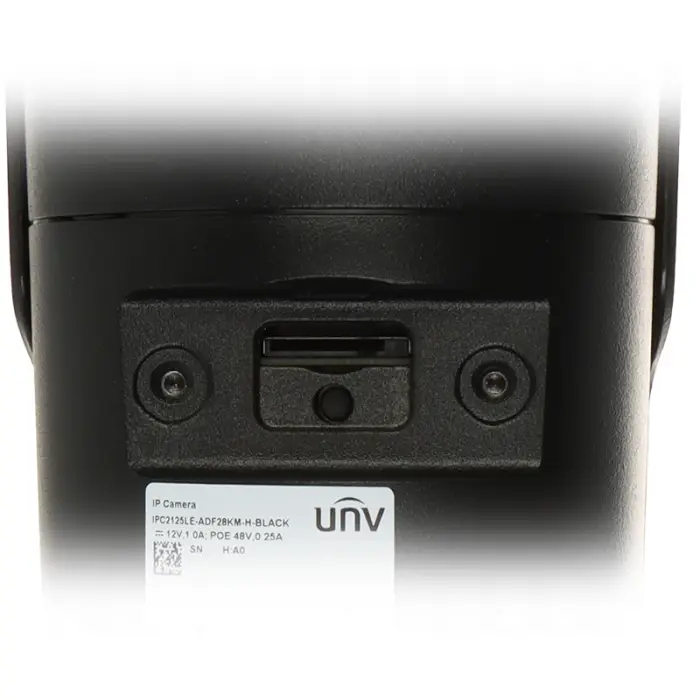 KAMERA IP IPC2125LE-ADF28KM-H-BLACK - 5 Mpx 2.8 mm UNIVIEW