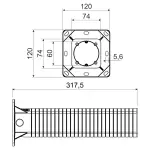 PUSZKA ELEKTROINSTALACYJNA DO DOCIEPLEŃ KEZ-300-KB KOPOS