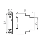 STYCZNIK MODUŁOWY KMC-20-11 20 A 230 V AC IDEAL