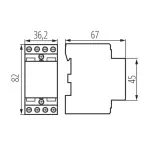 STYCZNIK MODUŁOWY KMC-20-40 20 A 400 V AC IDEAL