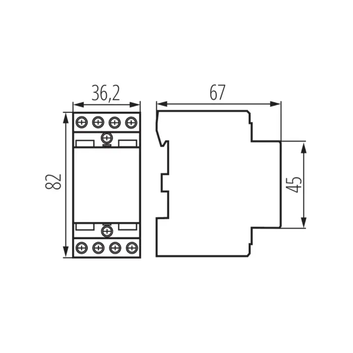 STYCZNIK MODUŁOWY KMC-20-40 20 A 400 V AC IDEAL