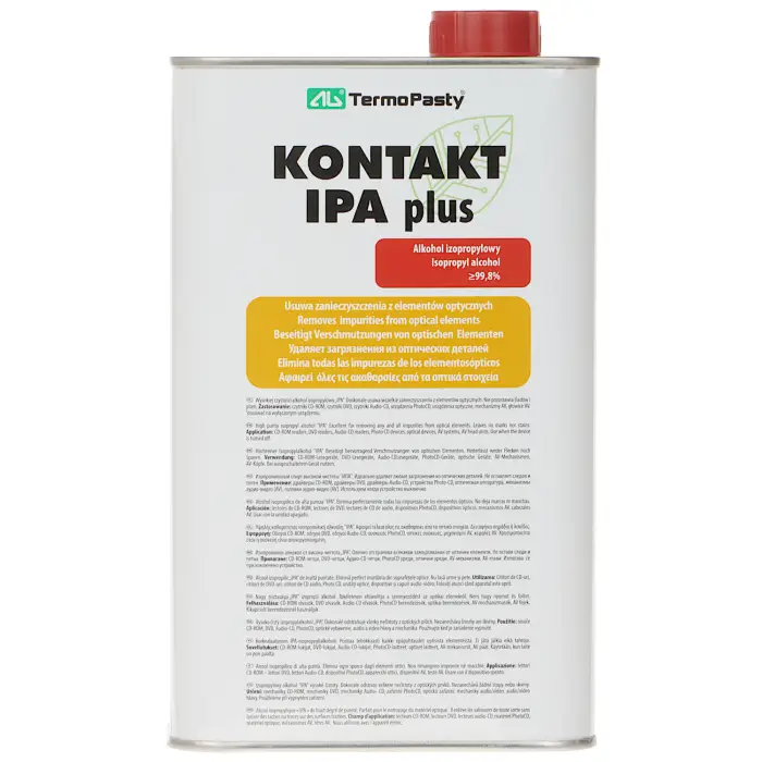 ALKOHOL IZOPROPYLOWY KONTAKT-IPA-PLUS/1000 KANISTER METALOWY 1000 ml AG TERMOPASTY
