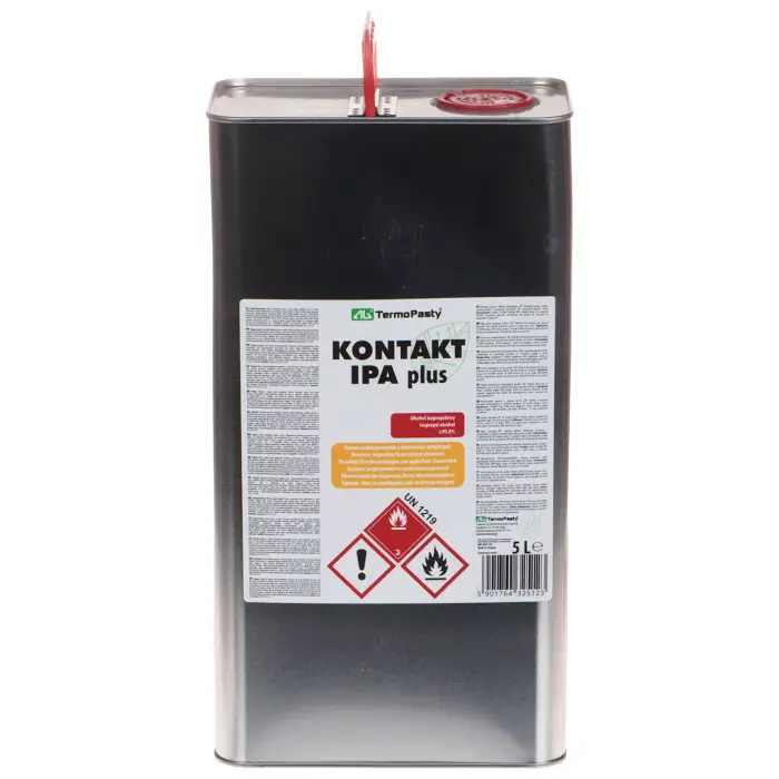 ALKOHOL IZOPROPYLOWY KONTAKT-IPA-PLUS/5000 KANISTER METALOWY 5 l AG TERMOPASTY