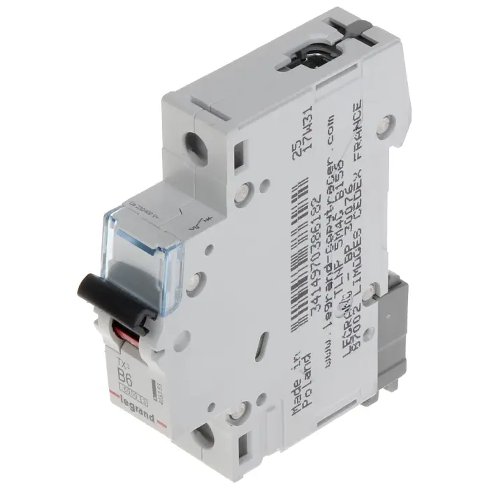 WYŁĄCZNIK NADPRĄDOWY LE-403353 JEDNOFAZOWY 6 A TYP B LEGRAND