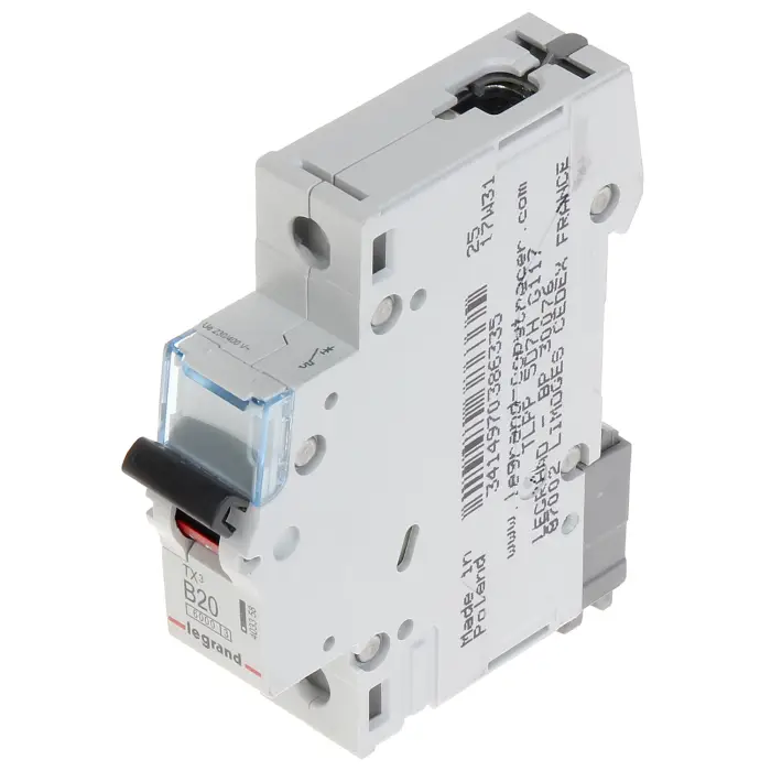 WYŁĄCZNIK NADPRĄDOWY LE-403358 JEDNOFAZOWY 20 A TYP B LEGRAND