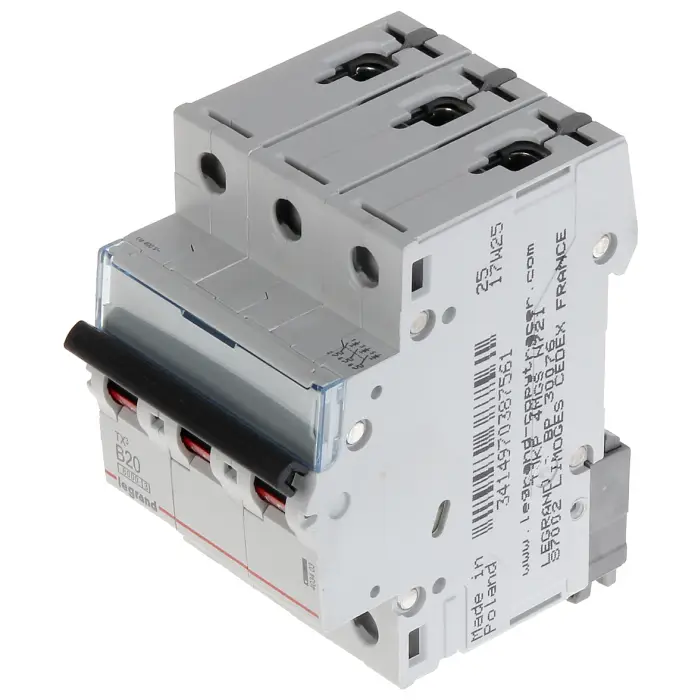 WYŁĄCZNIK NADPRĄDOWY LE-403403 TRÓJFAZOWY 20 A TYP B LEGRAND