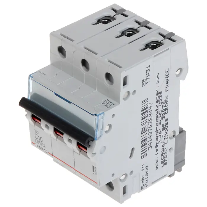 WYŁĄCZNIK NADPRĄDOWY LE-403543 TRÓJFAZOWY 10 A TYP C LEGRAND
