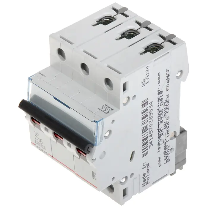 WYŁĄCZNIK NADPRĄDOWY LE-403545 TRÓJFAZOWY 16 A TYP C LEGRAND