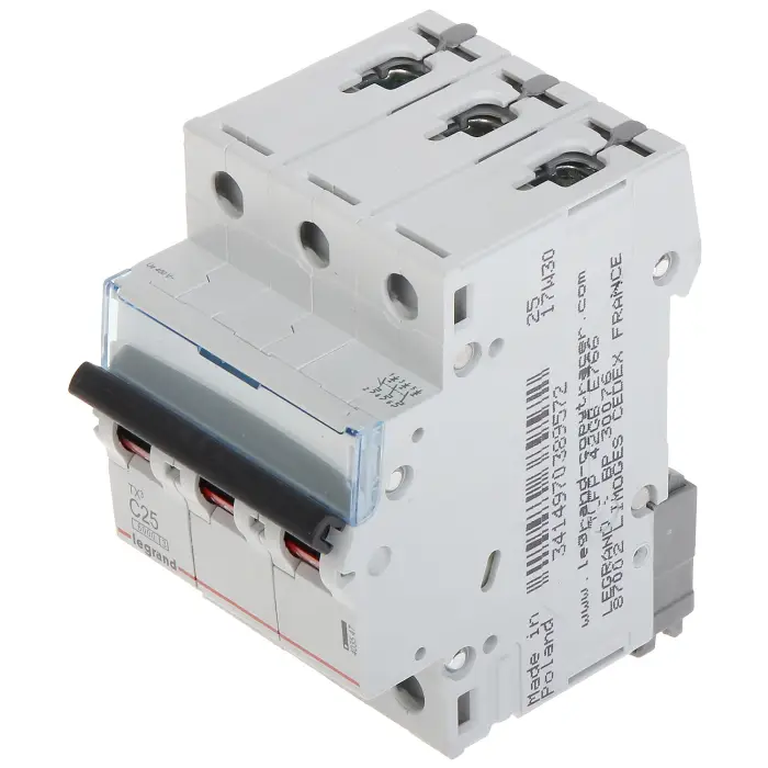 WYŁĄCZNIK NADPRĄDOWY LE-403547 TRÓJFAZOWY 25 A TYP C LEGRAND