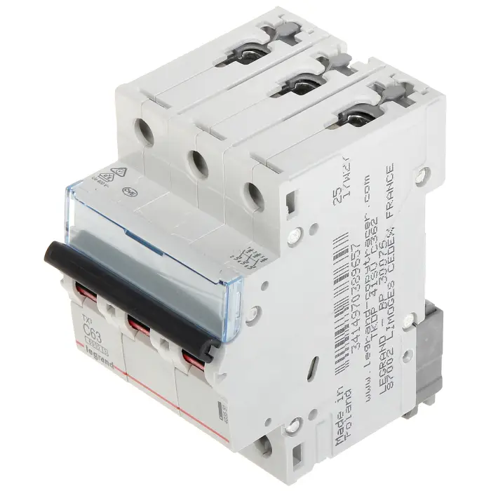 WYŁĄCZNIK NADPRĄDOWY LE-403551 TRÓJFAZOWY 63 A TYP C LEGRAND