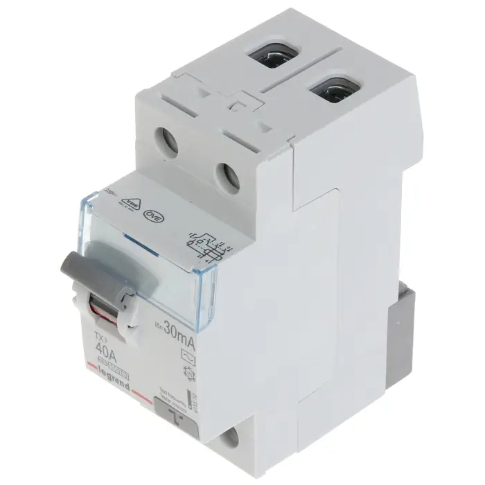 WYŁĄCZNIK RÓŻNICOWOPRĄDOWY LE-411510 JEDNOFAZOWY, TYP AC 30 mA 40 A LEGRAND