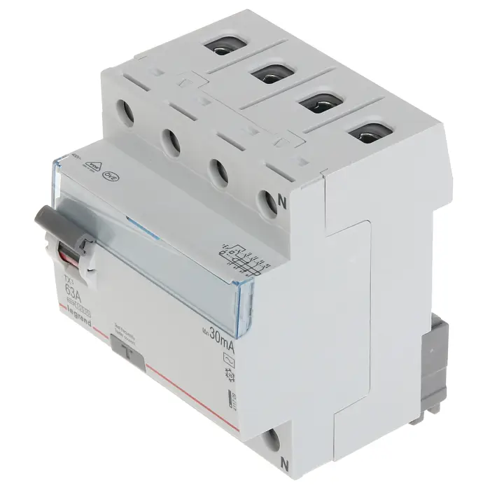 WYŁĄCZNIK RÓŻNICOWOPRĄDOWY LE-411709 TRÓJFAZOWY, TYP AC 30 mA 63 A LEGRAND