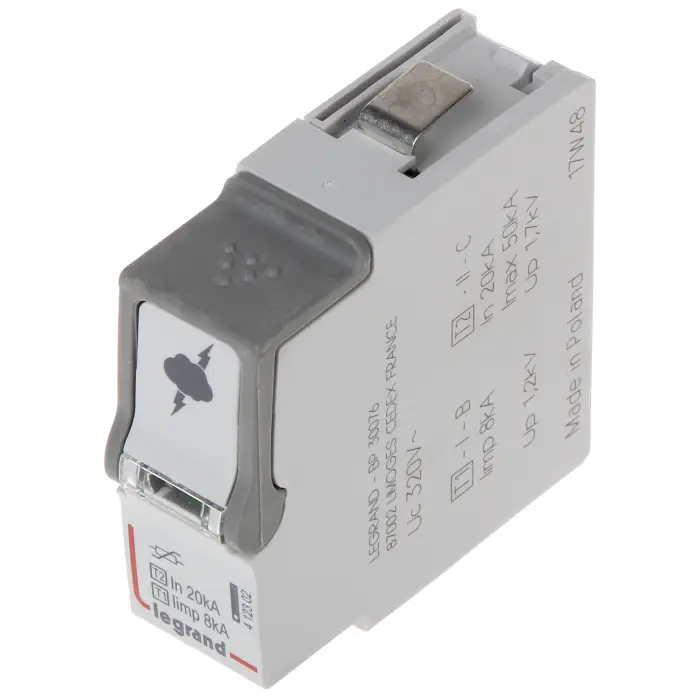 WKŁAD OGRANICZNIKA PRZEPIĘĆ LE-412302 TYP 1+2 50 kA LEGRAND